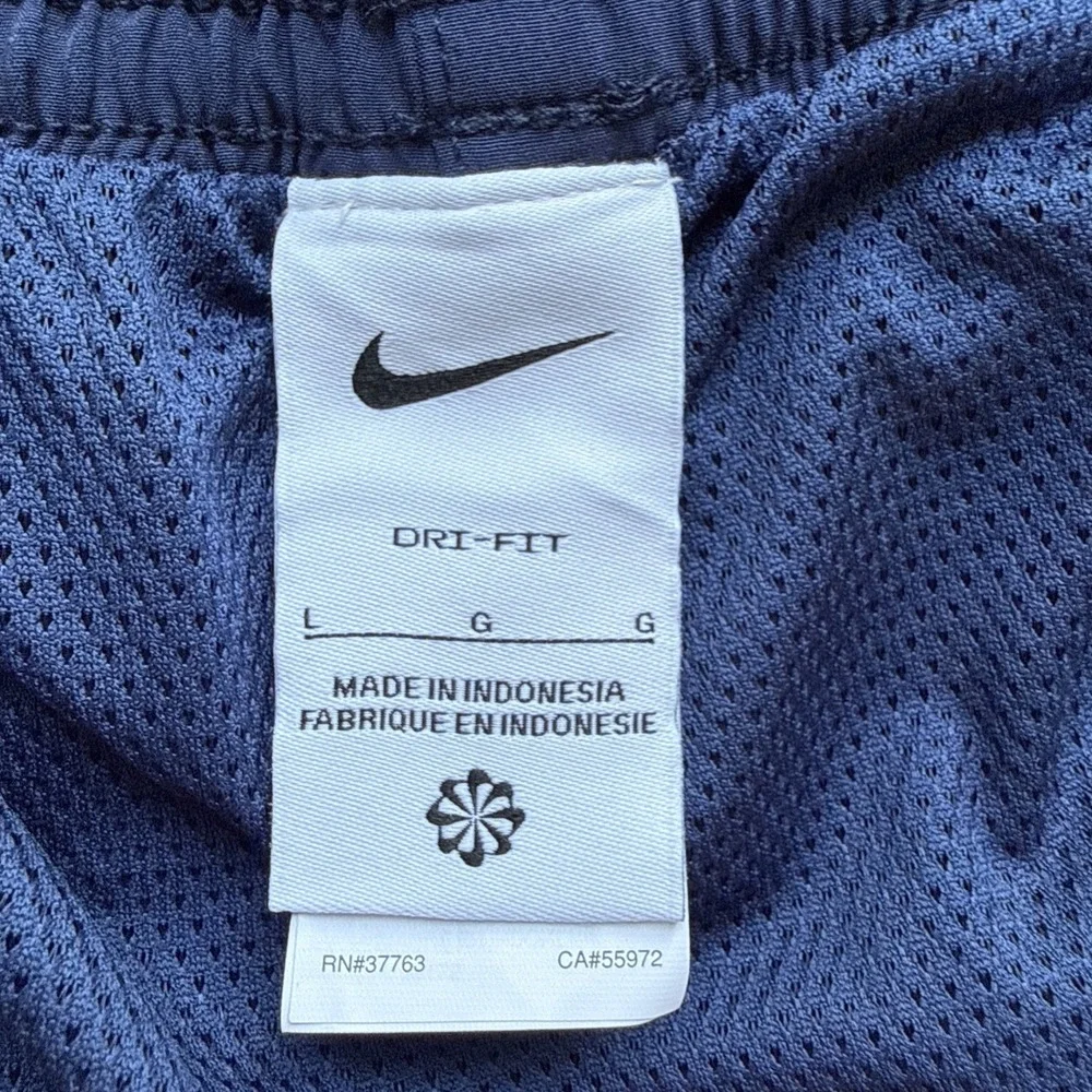 Nike Swim Contend Swim Trunks Men's Large Blue Lined Stretch Volley Shorts 7